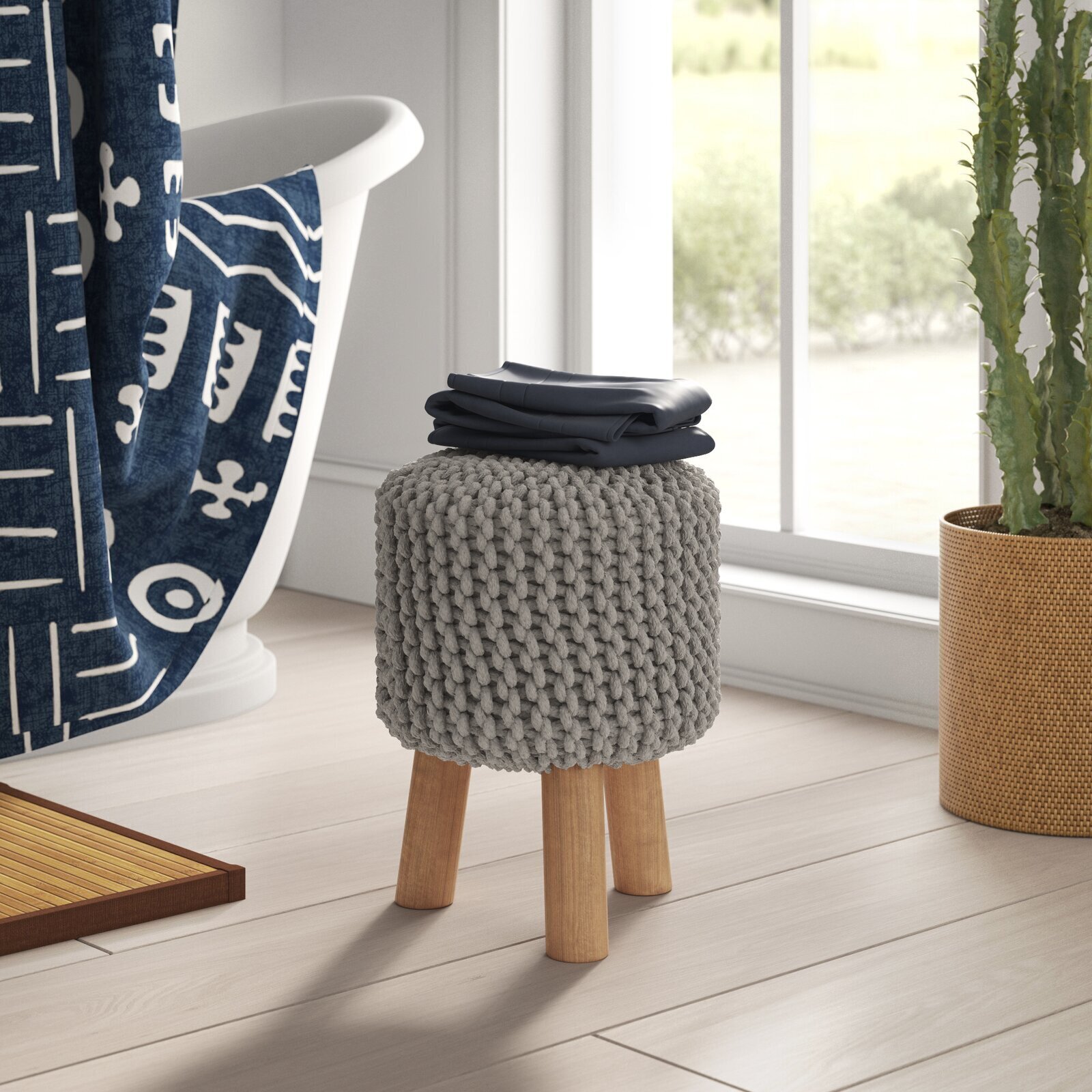 Chic Bohemian Three Leg Stool