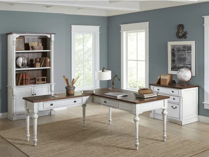 Chic French Country Office Furniture Set