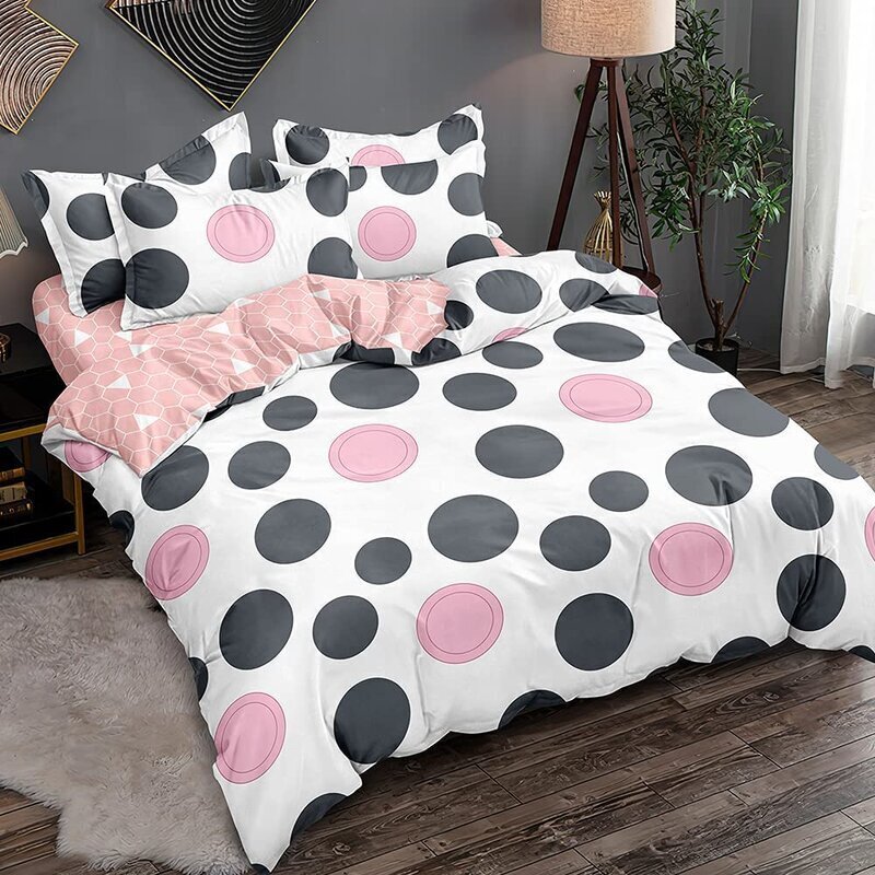 Chic Modern Double Sided Geometric Polka Dot Blanket
