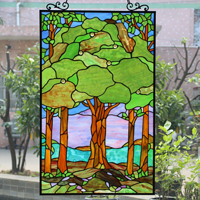 Chloe Lighting Summer Tiffany Window Panel