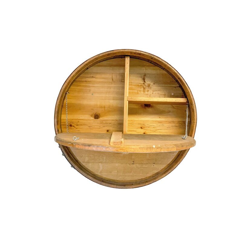 Circle Wall Mounted Liquor Cabinet