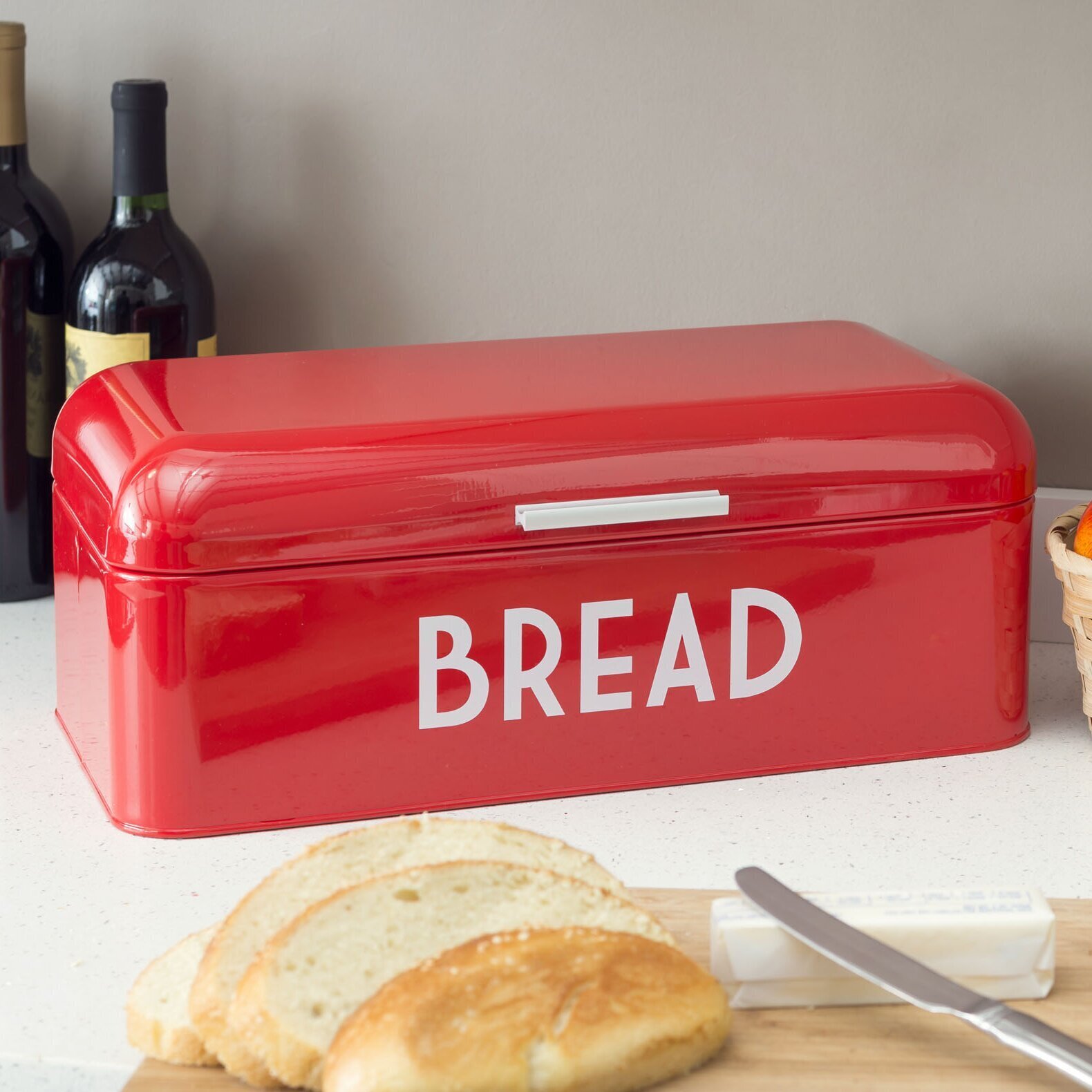 Classic Metal Bread Box