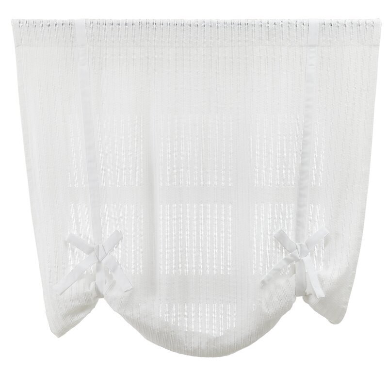 Classic White Center Drop Balloon Valance