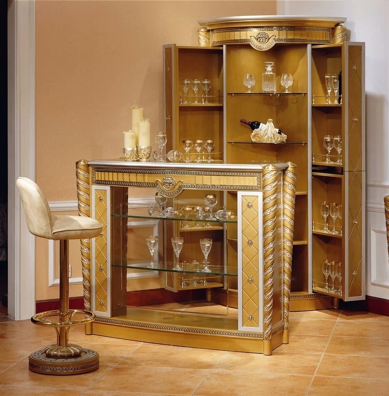 Classic wooden corner bar furniture 