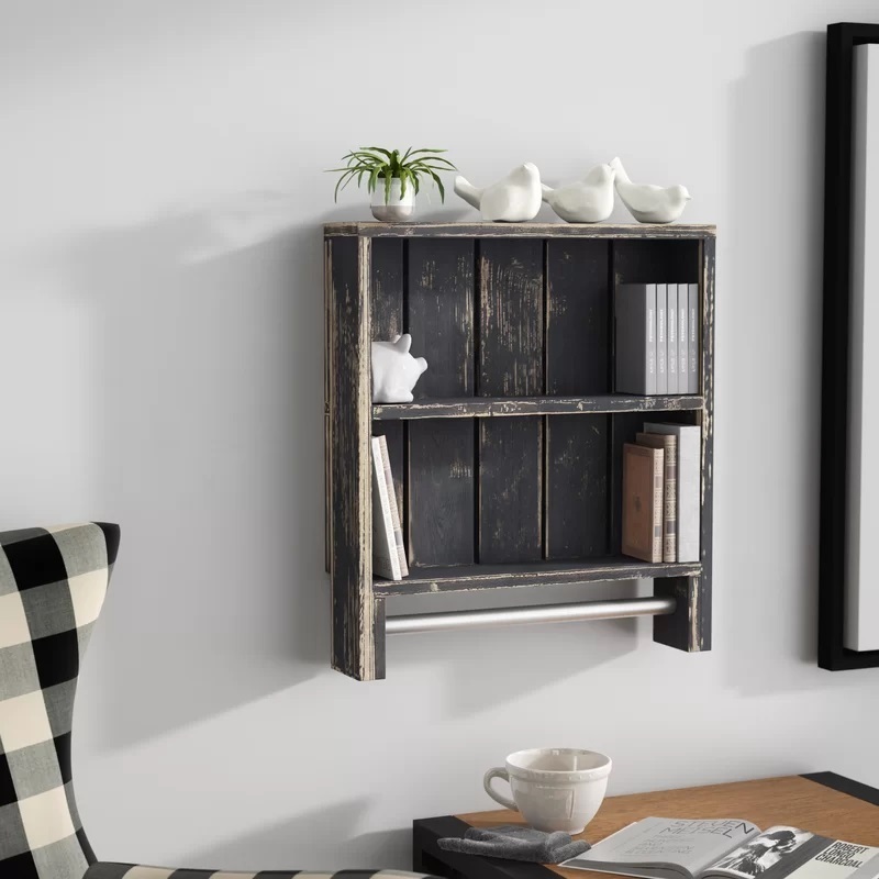 Coastal Bathroom Wall Shelving Unit