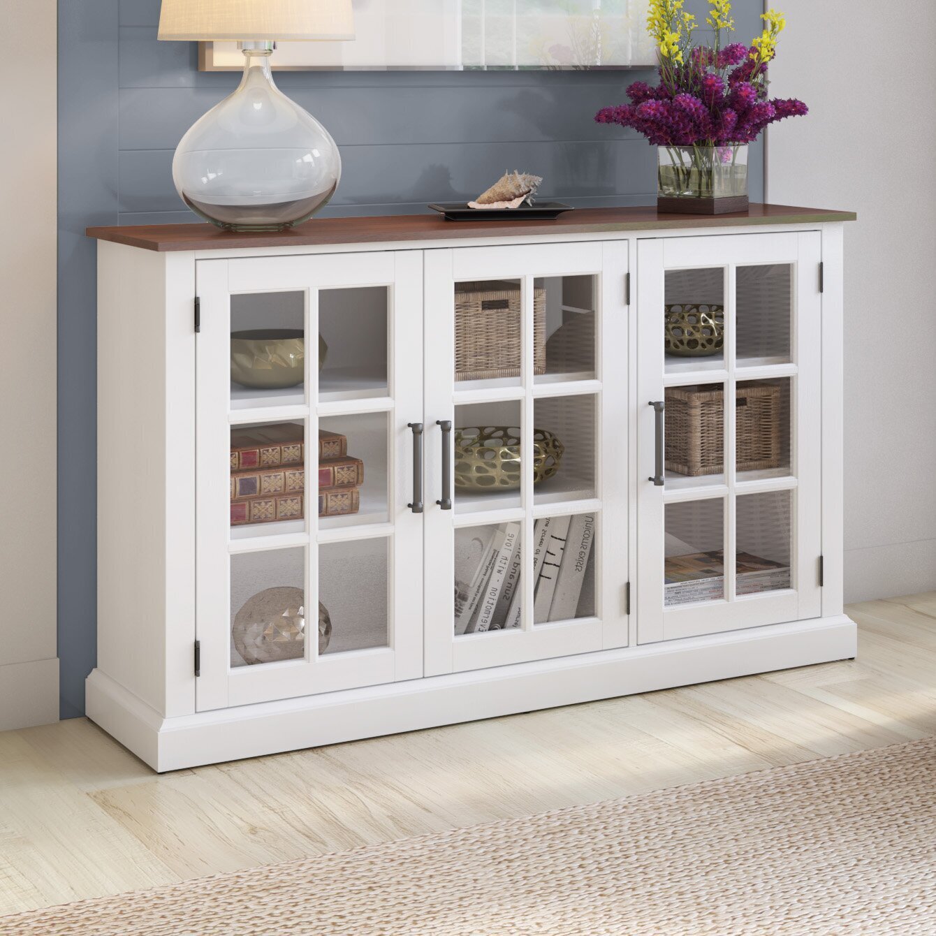 Sideboard With Glass Doors