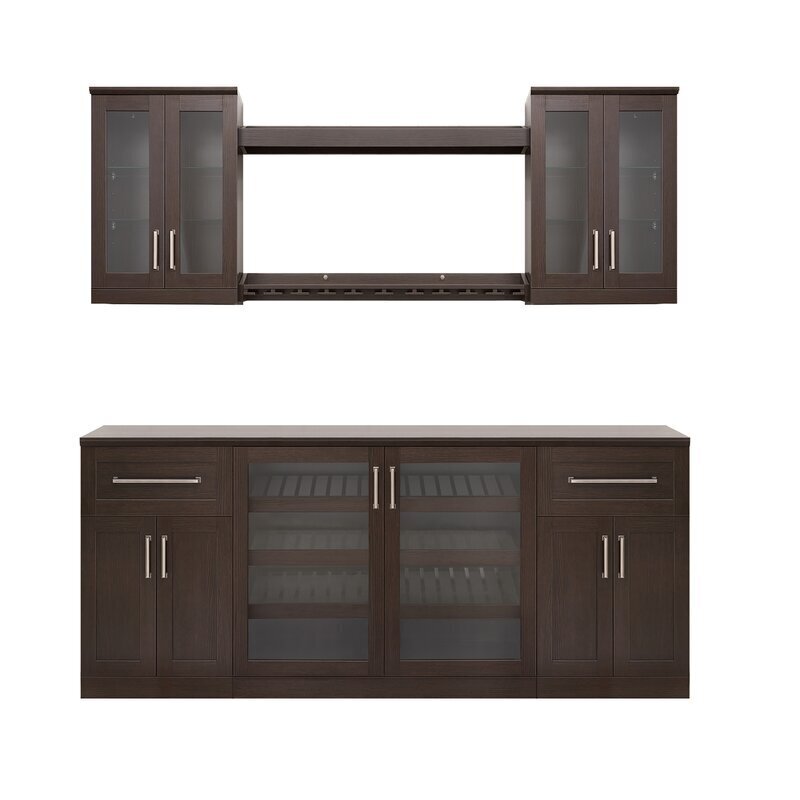 Cocktail Bar Cabinet Set