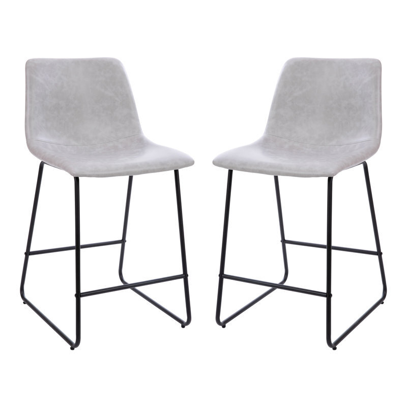 Cocktail Furniture Counter Height Leather Stools
