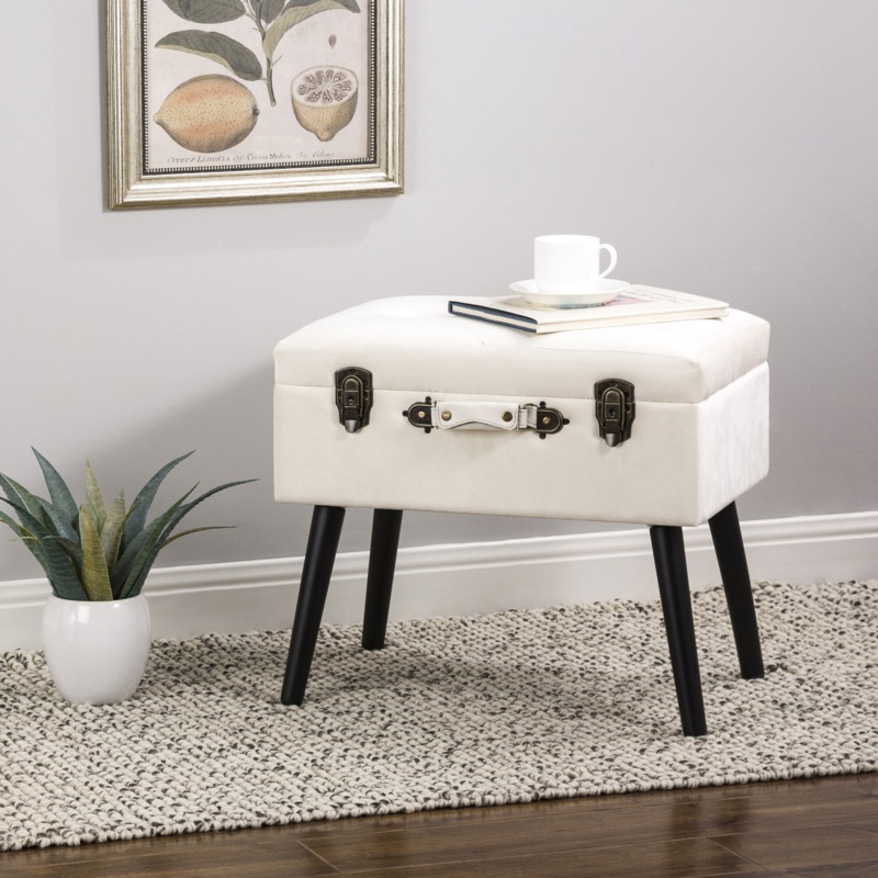 Coleridge Solid Wood Vanity Stool