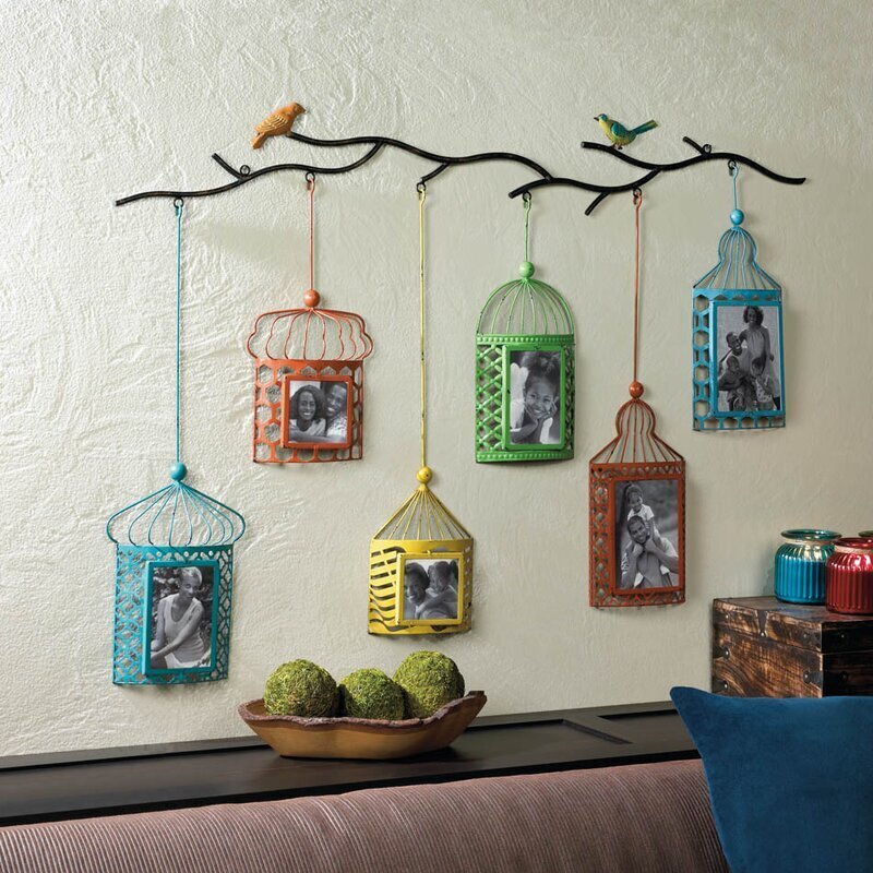 Colorful family photo frame design