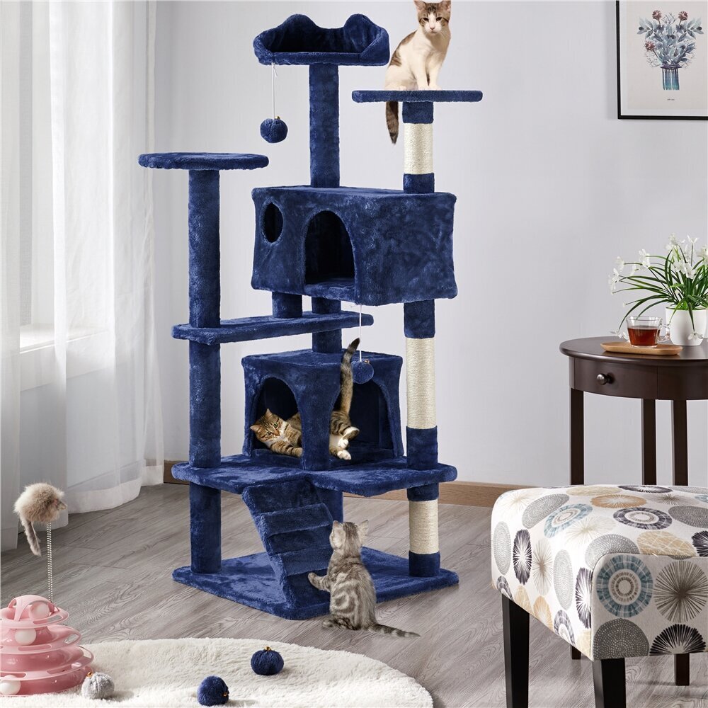 Colorful huge cat condo