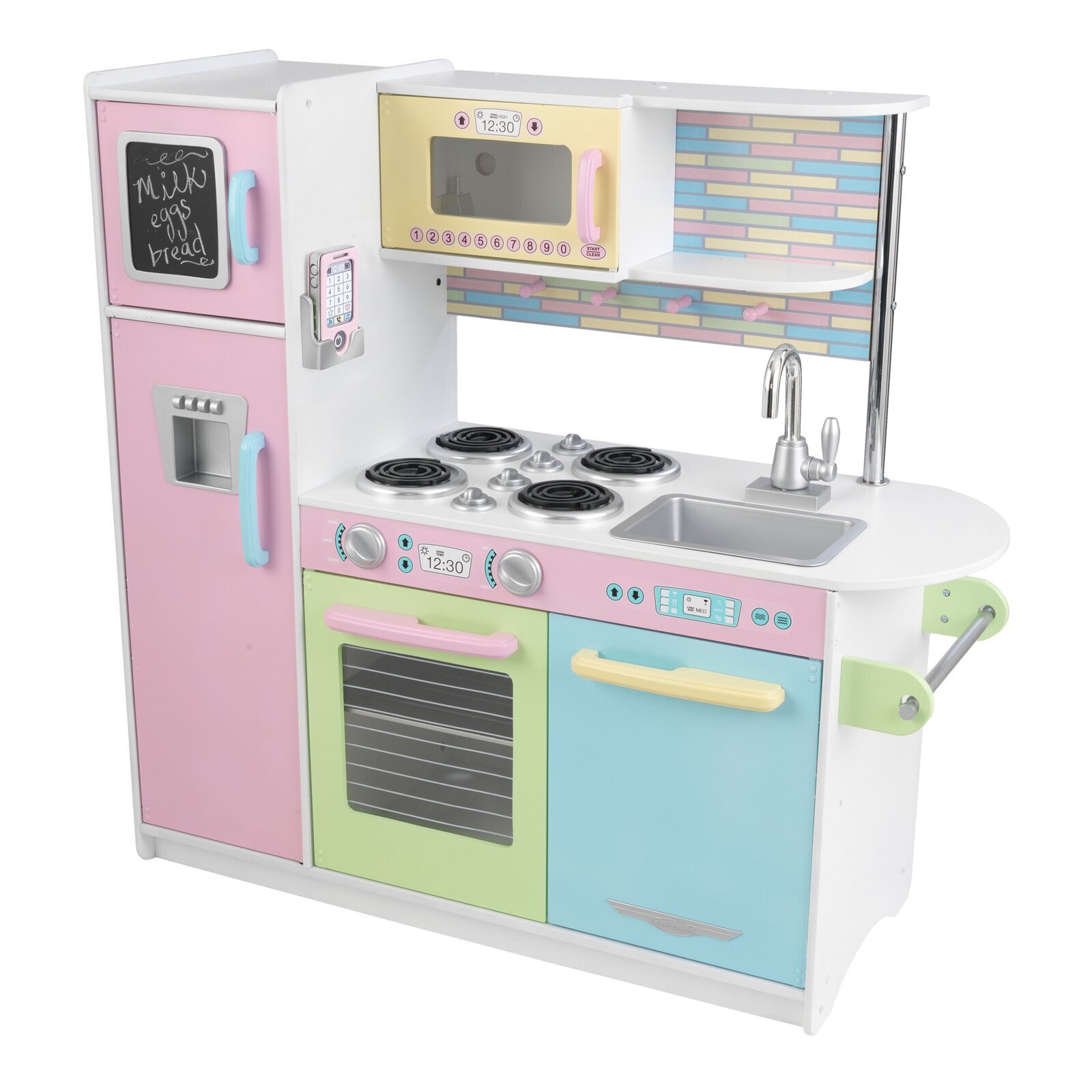Colorful Retro Style Best Wooden Play Kitchen