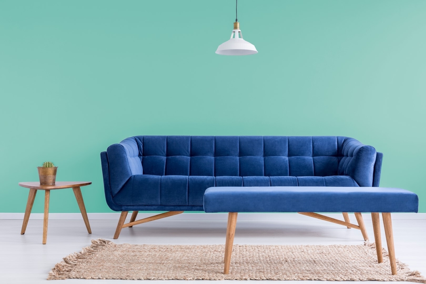 Comfy couch in waiting room