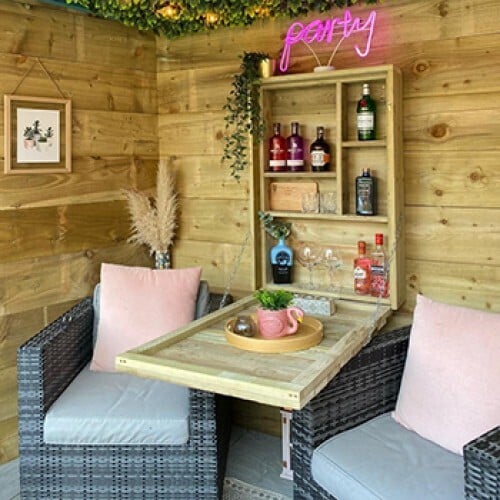 Compact Drop Down Bar Table