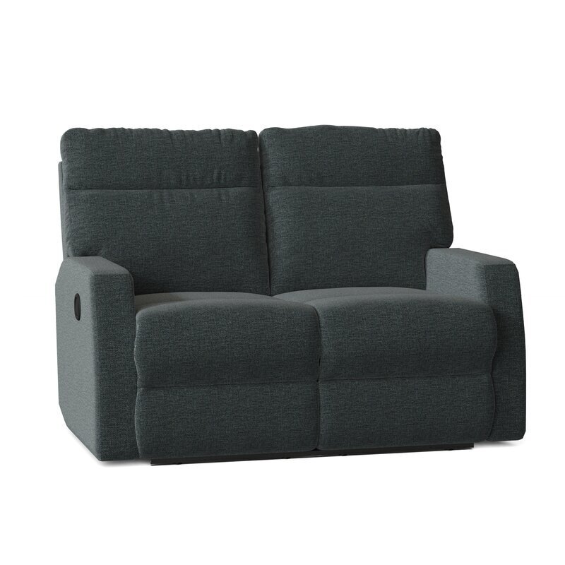 Compact Modern Reclining Loveseat
