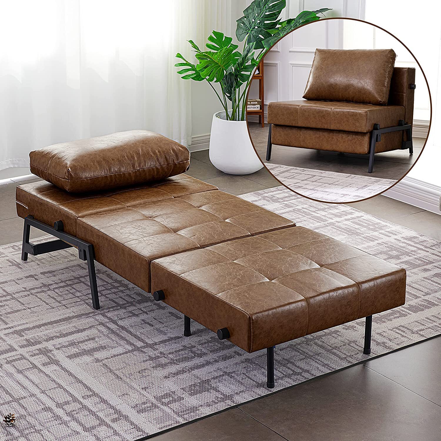 Compact Ottoman Folding Bed