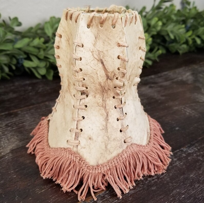 Compact Rawhide Lamp Shade