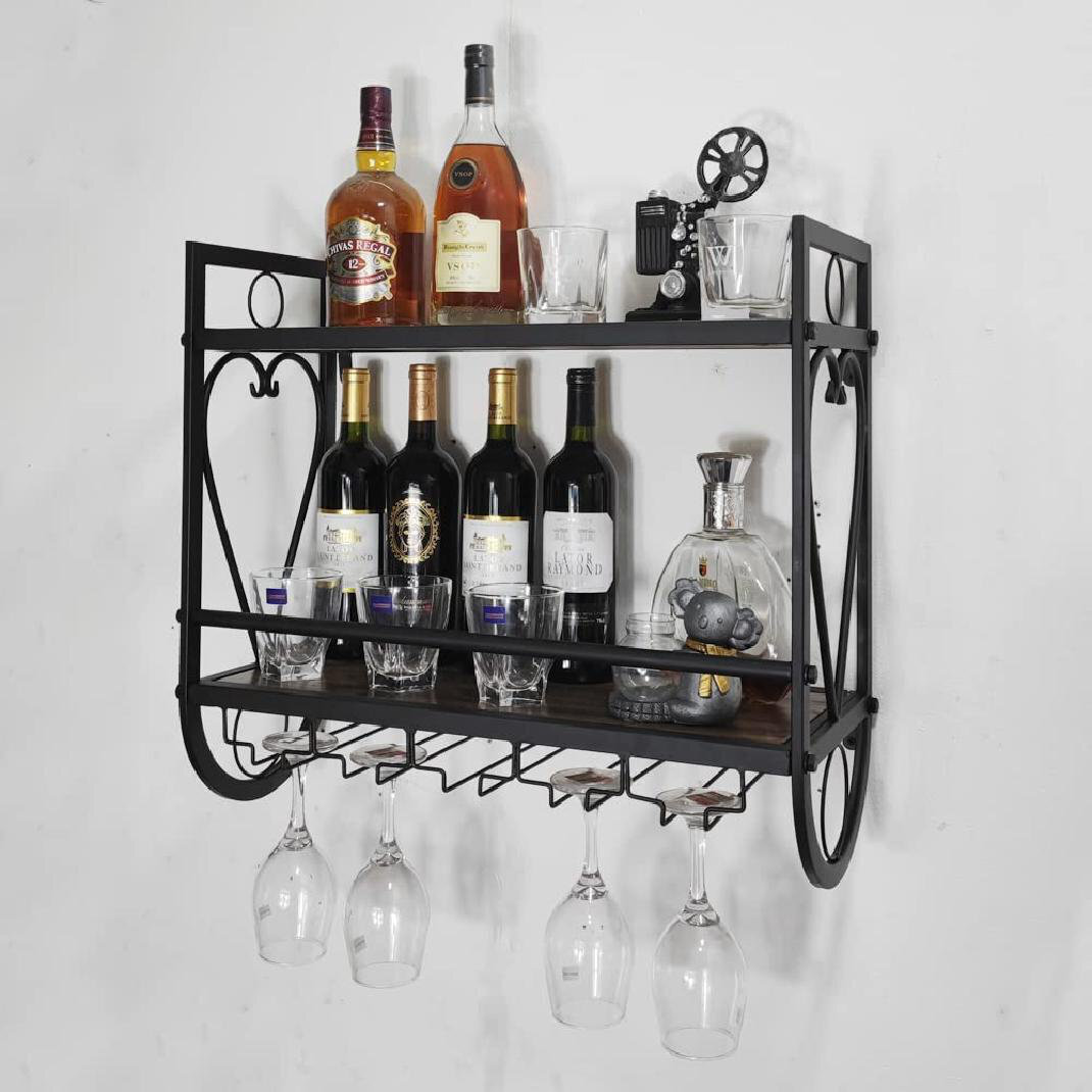 Compact Wall Mounted Stemware Rack 
