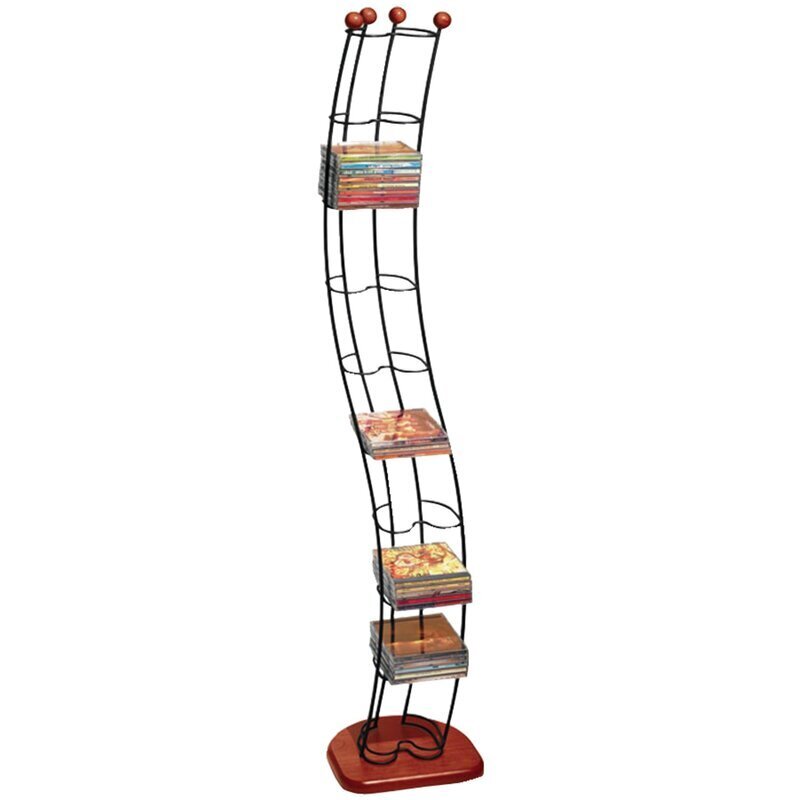 Contemporary blu ray storage rack
