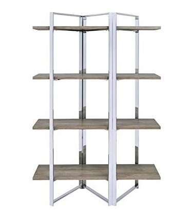 Contemporary Chrome Bookshelf