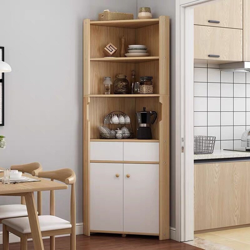 Contemporary corner china hutch