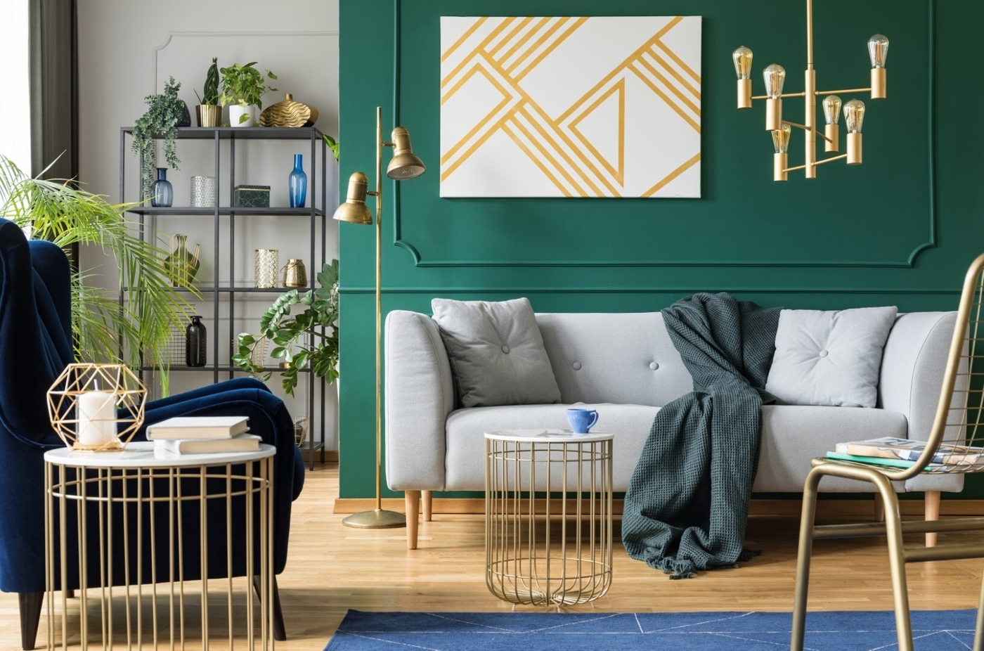 Contemporary living room interior