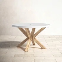 Contemporary Stone Top Patio Table