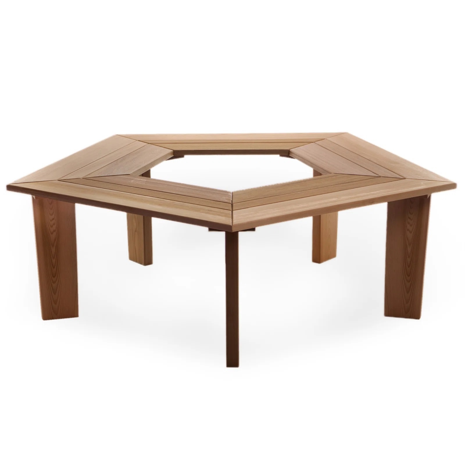 Contemporary wrap around tree bench