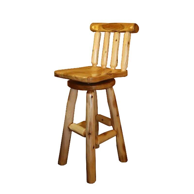 Contrasting Rustic Bar Stool