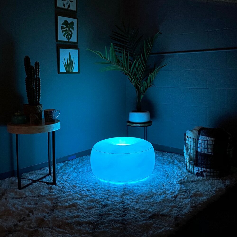 Cool Ottoman With LED Lights