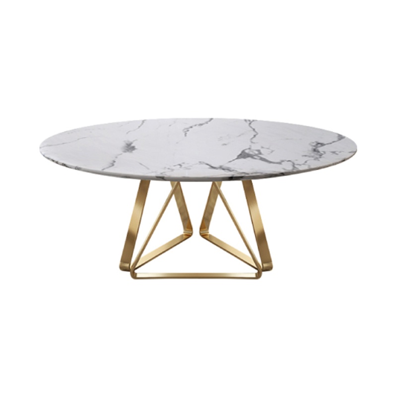 Corbisez 59'' Stone Trestle Dining Table