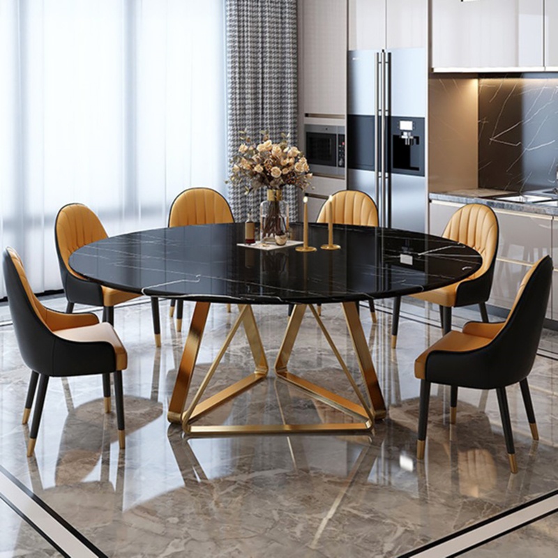 Corbit 59'' Stone Trestle Dining Table