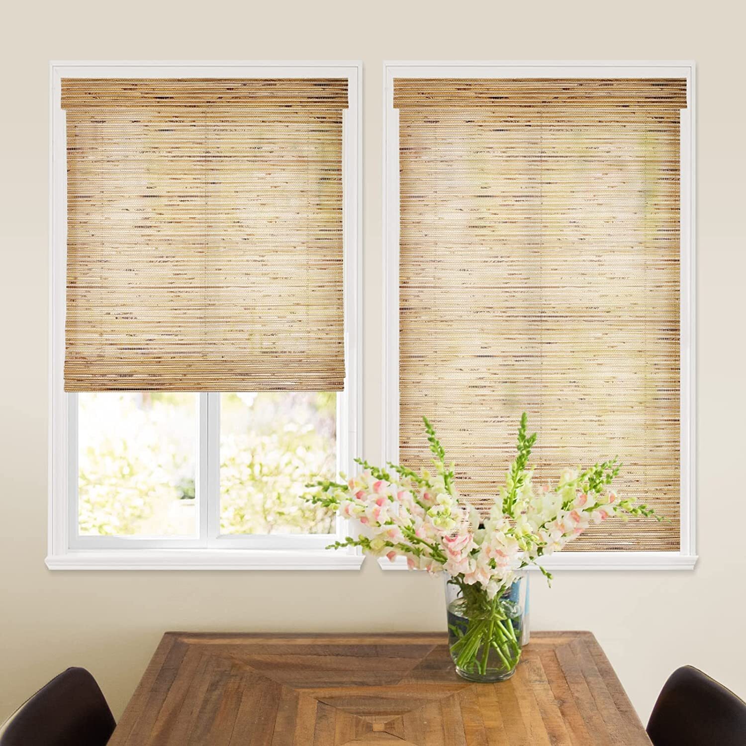 Cordless Blackout Bamboo Blinds