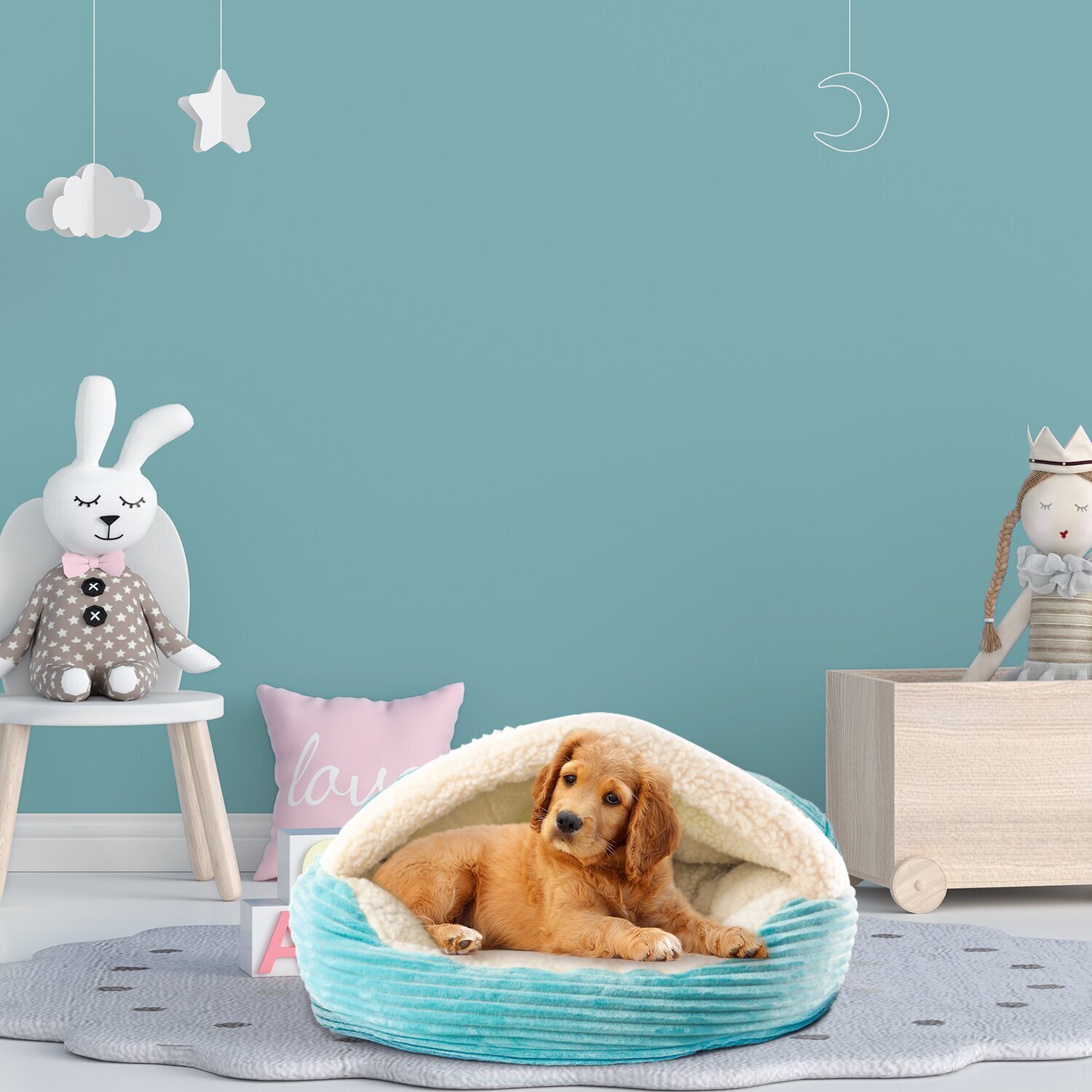 Corduroy Dog Igloo Bed