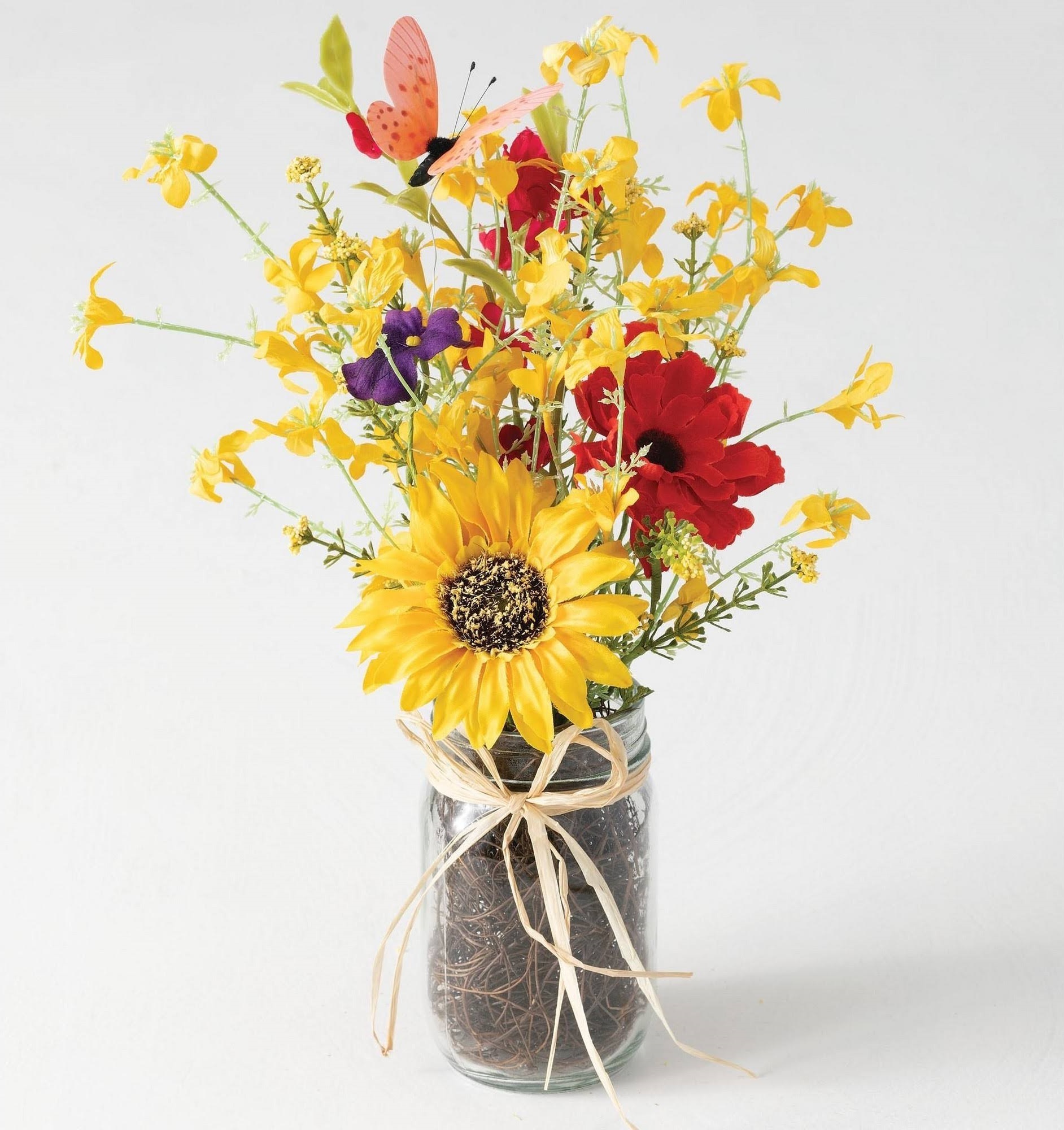 Country Charm Artificial Flower Arrangements 