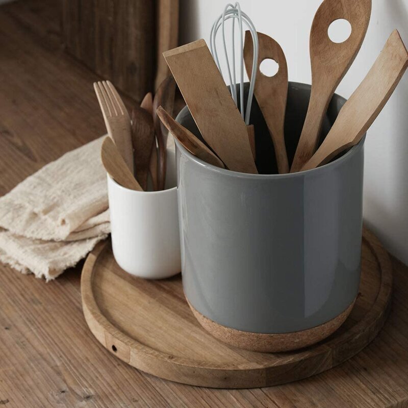 Country Style Ceramic Utensil Holder