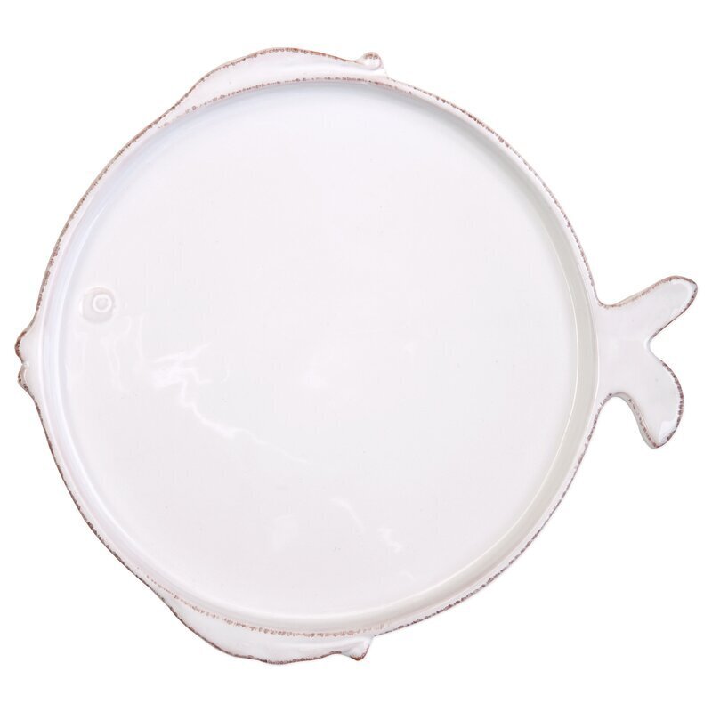 Cream Colored Fish Plates