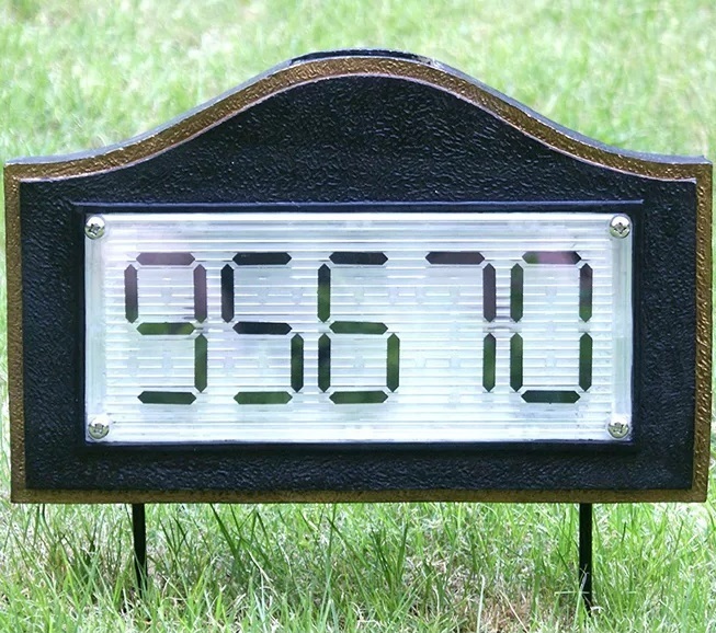 Curved Light Up Address Plaque