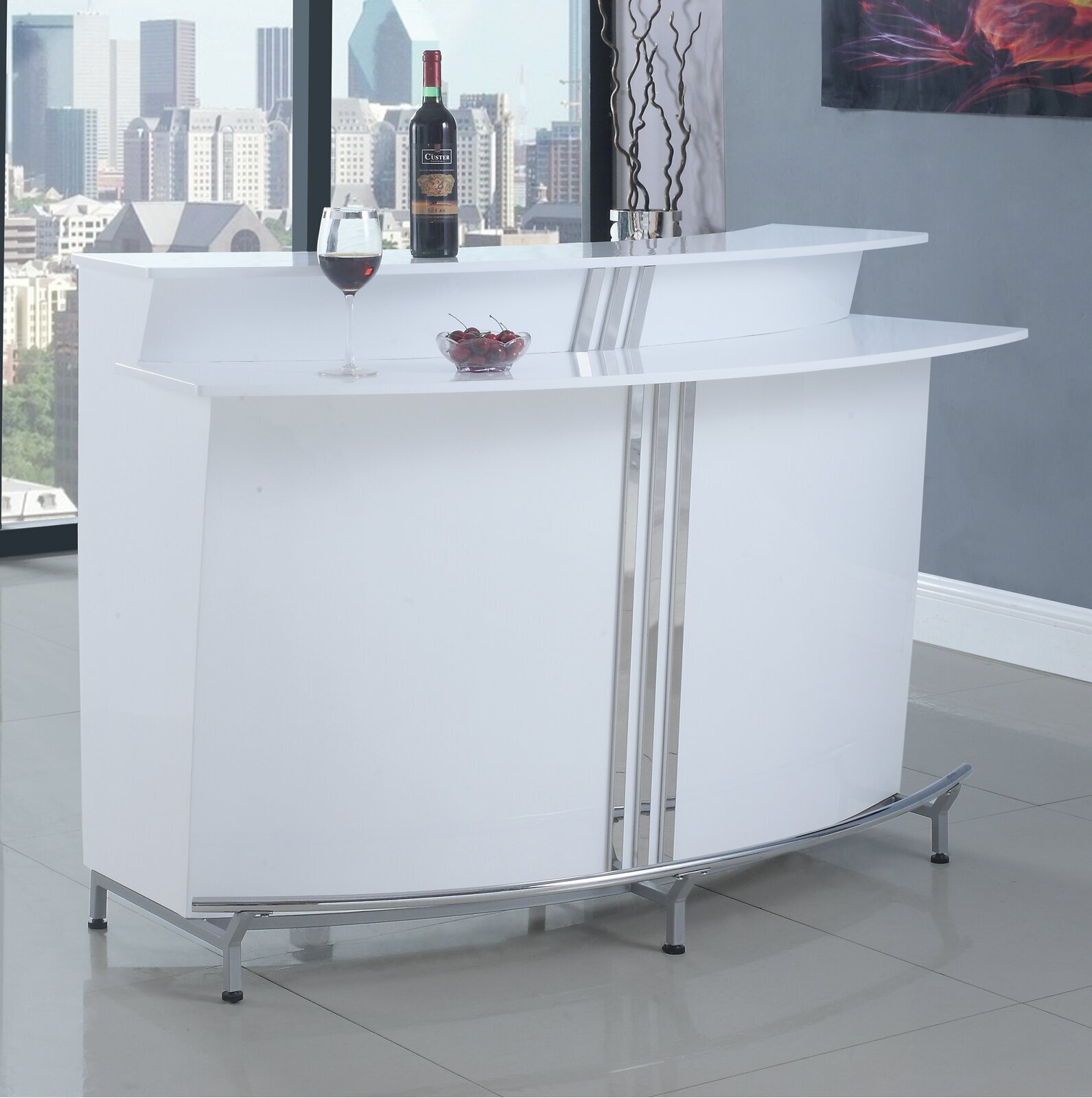 Curved Home Bar
