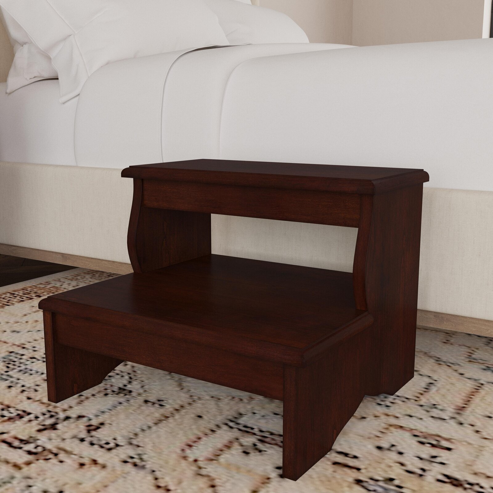 Curved Vintage Kitchen Step Stool
