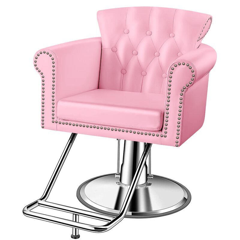 Cute Pink Portable Hairdressing Chair