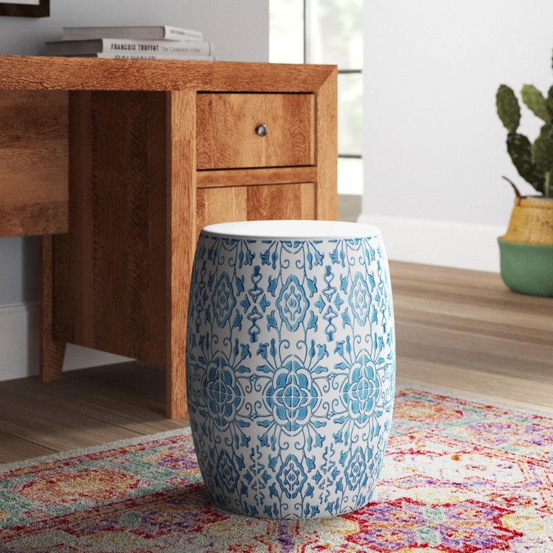 Daigneault 17.91'' Tall Ceramic Garden Stool