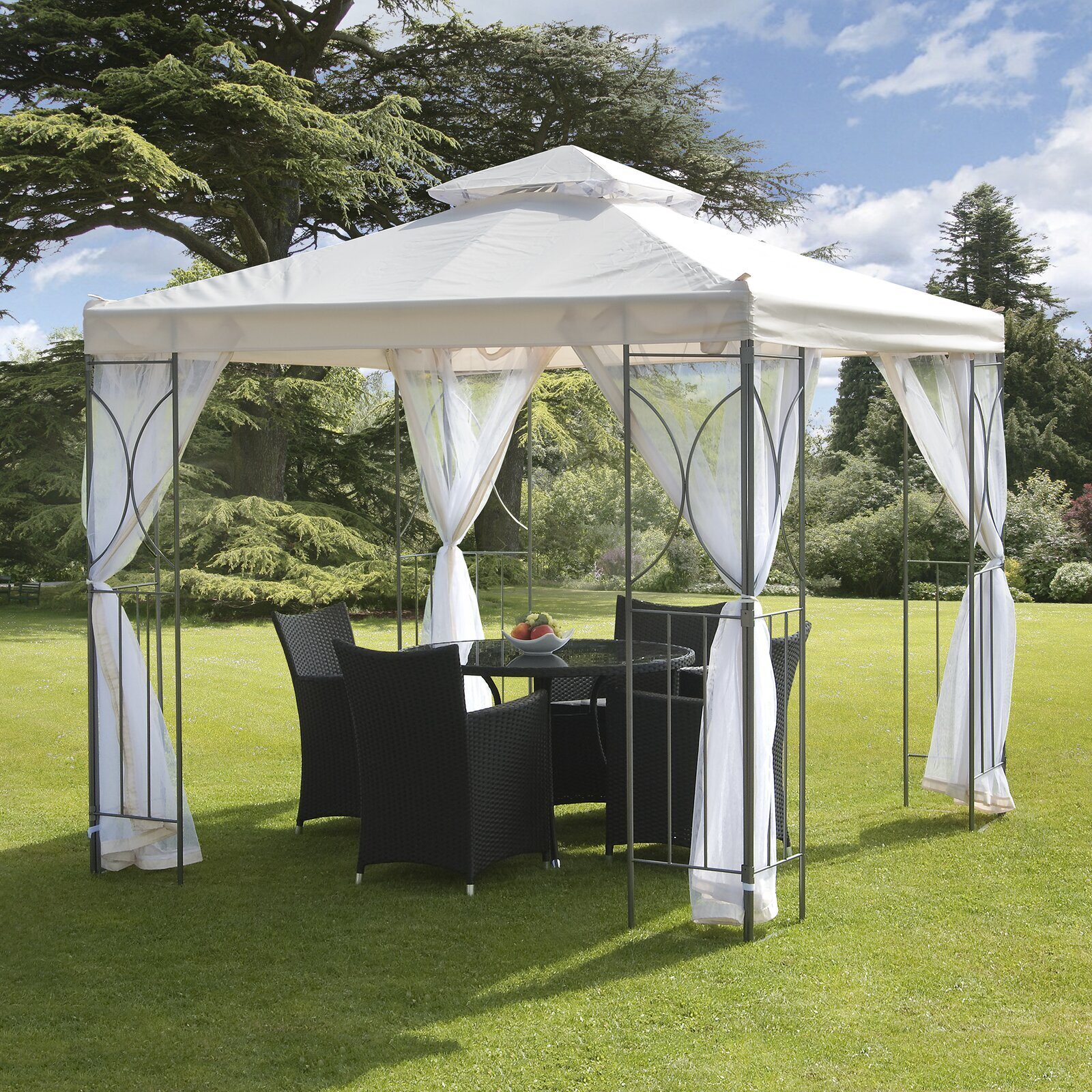 Dainty Metal Framed Gazebo 
