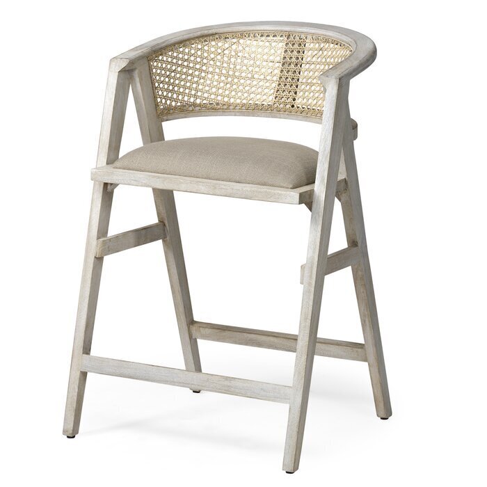 Decorative cane counter stool