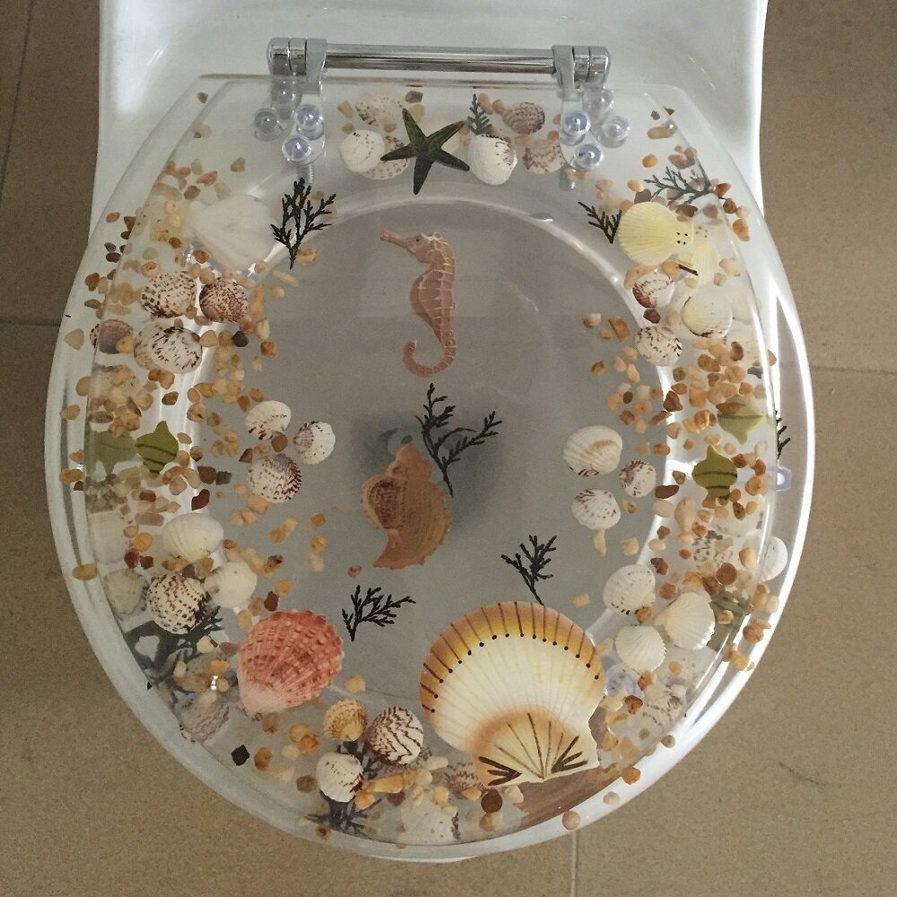 Decorative Elongated Toilet Seats