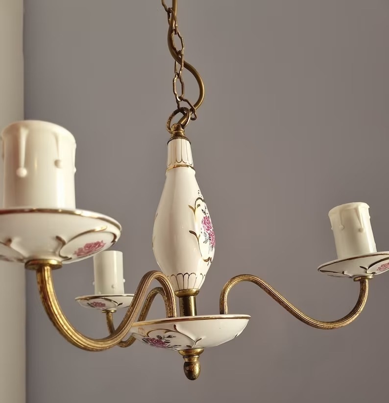 Delicate Capodimonte Chandelier