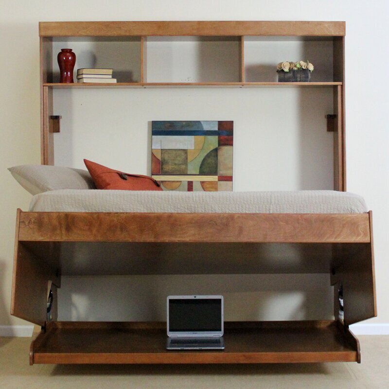 Desk Bed With Shelves