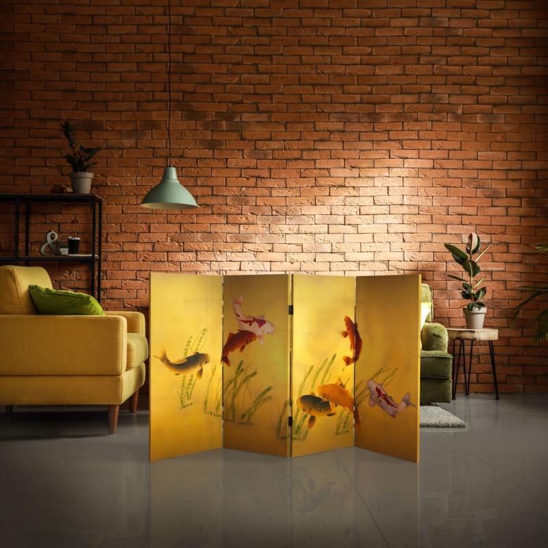 Dials 63'' W x 36'' H 4 - Panel Folding Room Divider