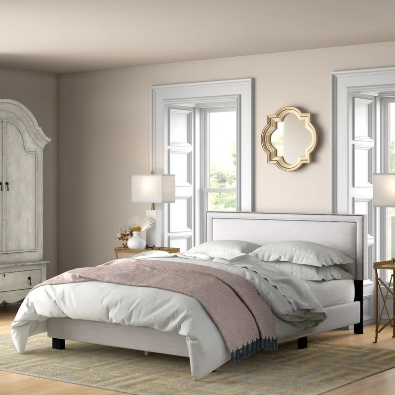 Diamante Queen Bed with Low Headboard 