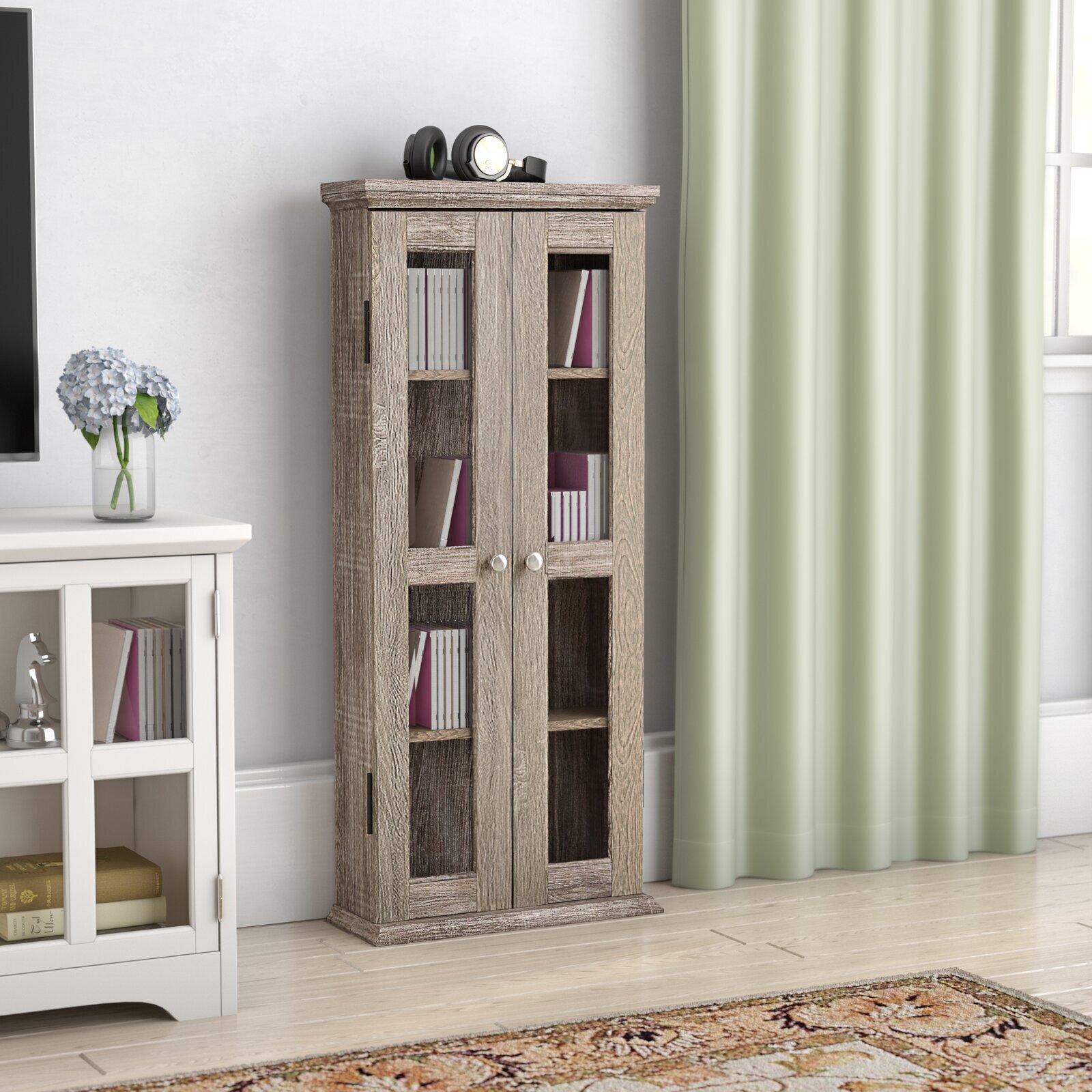 Distressed Library Style CD Storage